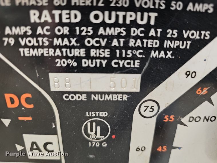 image for item EK5728 (2) Lincoln Electric AC/DC welders
