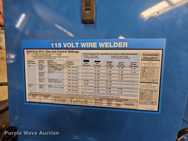 image for item EK5730 Miller Millermatic 135 welder