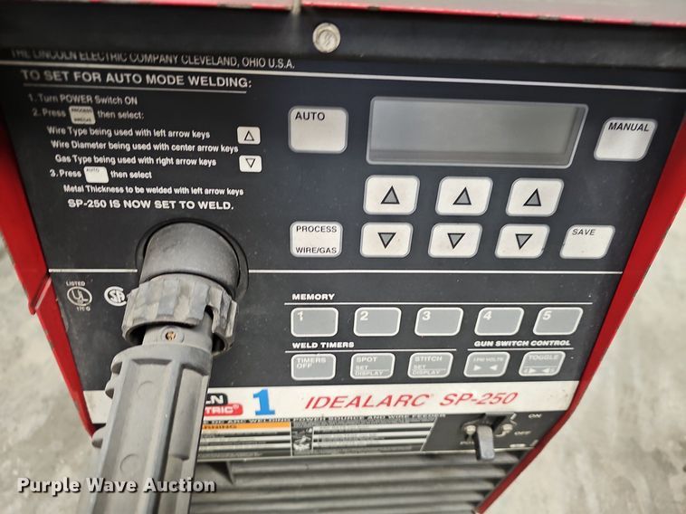 image for item EK5732 Lincoln Electric  IdealArc SP250 welder