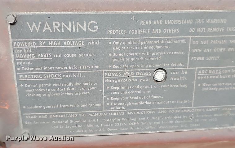 image for item EK5733 (2) Lincoln Electric AC/DC welders 