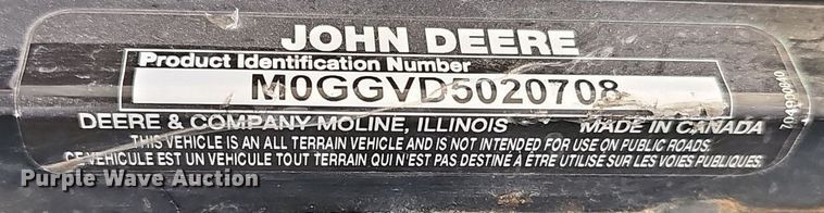 image for item EK5751 John Deere Buck 500 ATV