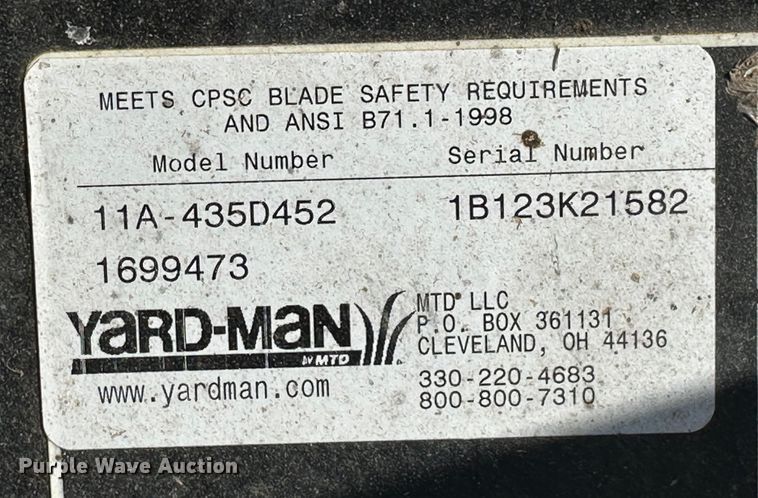 image for item IB9362 Lawn equipment