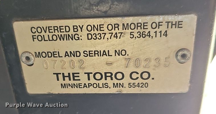 image for item IO9901 Toro Workman 3200 utility vehicle