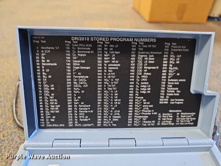 image for item IO9906 Hach DR/2010 spectrophotometer