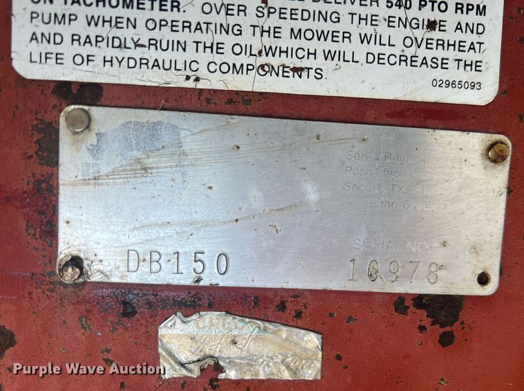 image for item JS9967 Rhino DB150 side boom rotary mower