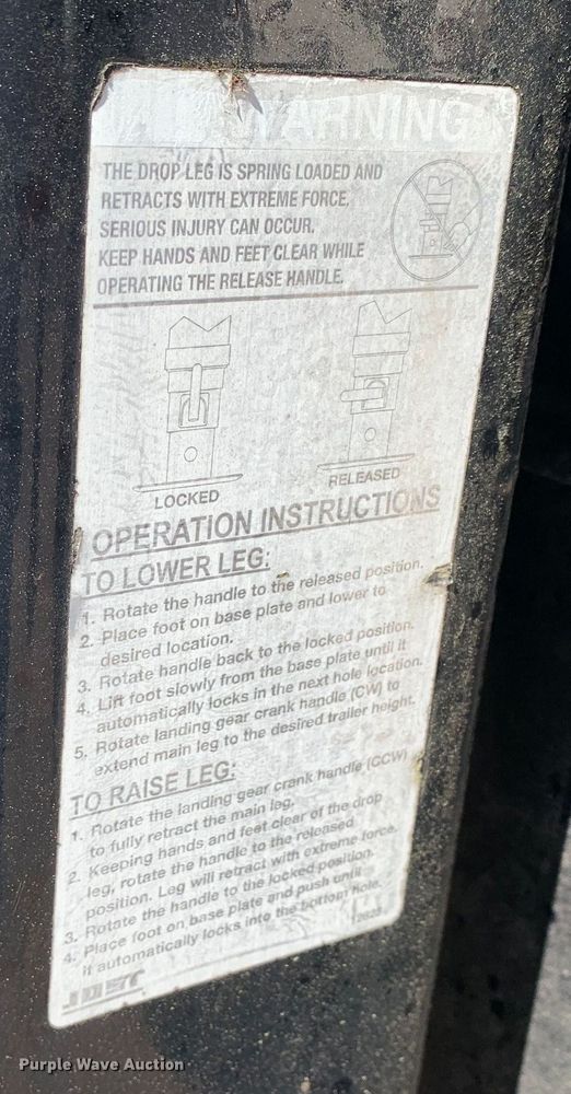 image for item KX9947 2016 Big Tex 4XPH-25+5 equipment trailer