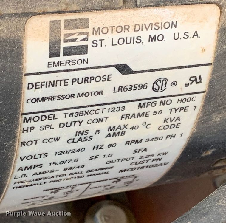 image for item KX9955 Melben air compressor