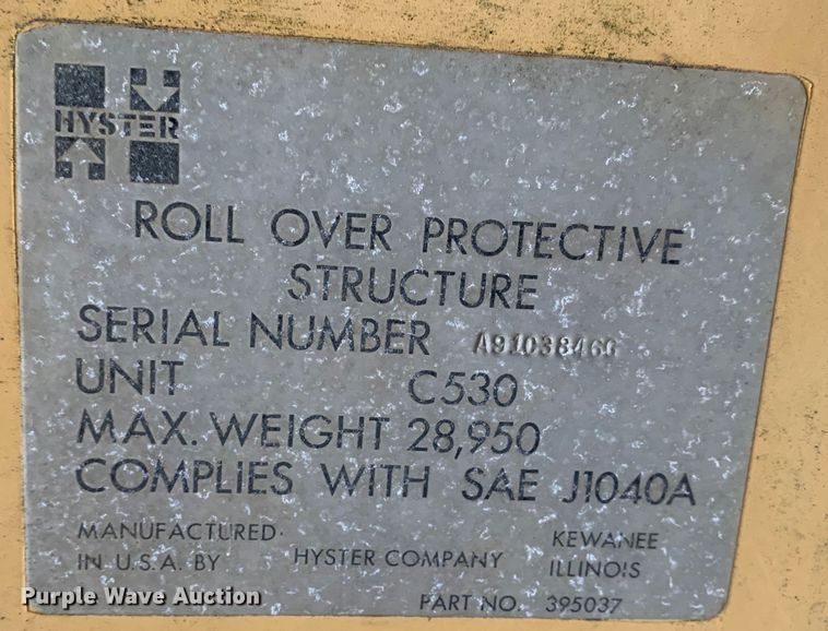 image for item KX9967 Hyster  C530A pneumatic roller