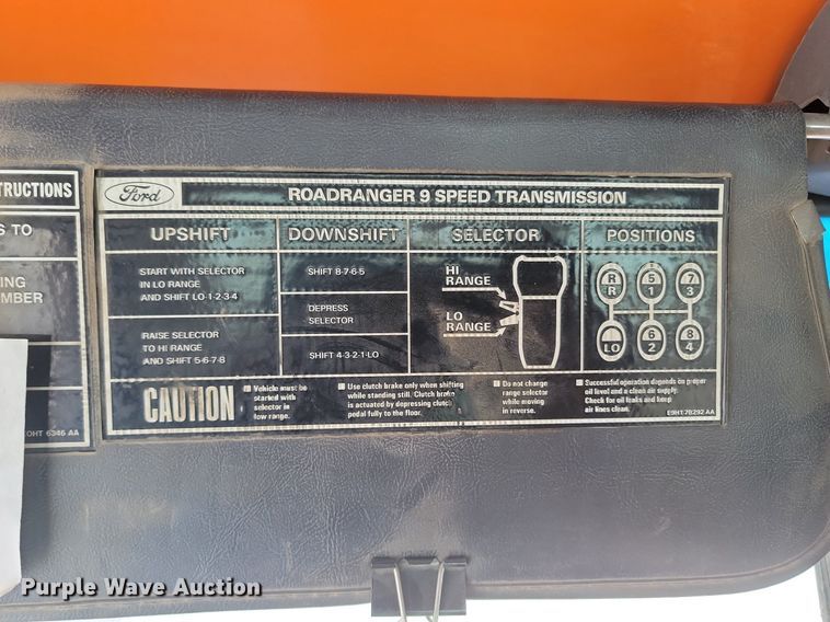 image for item LA9668 1992 Ford  LNT8000 sprayer truck