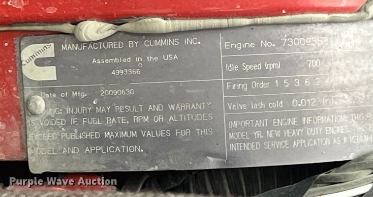 image for item LD9354 2010 Freightliner  Business Class M2 vacuum truck