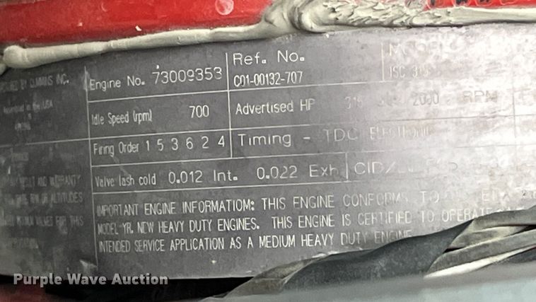 image for item LD9354 2010 Freightliner  Business Class M2 vacuum truck