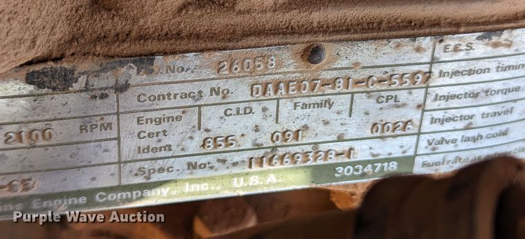 image for item LN9008 1985 AM General M929 dump truck