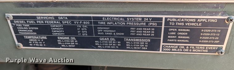 image for item LN9008 1985 AM General M929 dump truck
