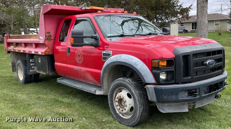 image for item LW9032 2008 Ford  F550 SuperDuty XL SuperCab dump truck