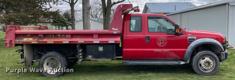 image for item LW9032 2008 Ford  F550 SuperDuty XL SuperCab dump truck
