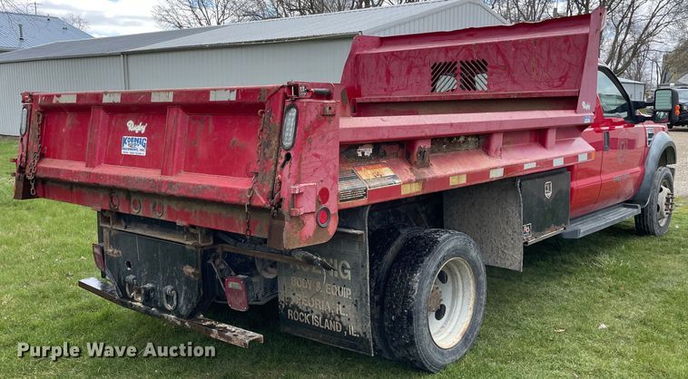 image for item LW9032 2008 Ford  F550 SuperDuty XL SuperCab dump truck