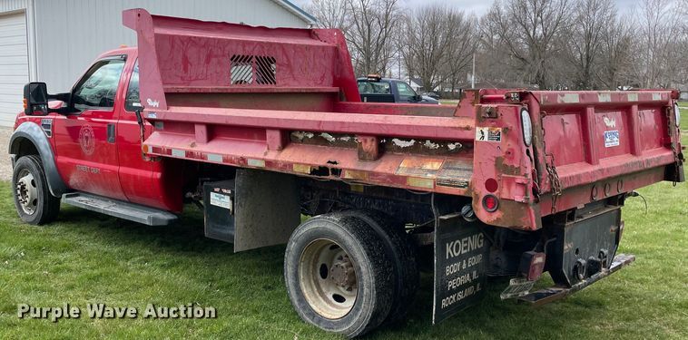 image for item LW9032 2008 Ford  F550 SuperDuty XL SuperCab dump truck