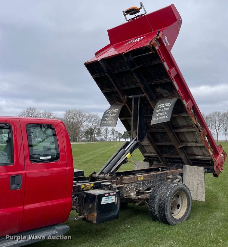 image for item LW9032 2008 Ford  F550 SuperDuty XL SuperCab dump truck