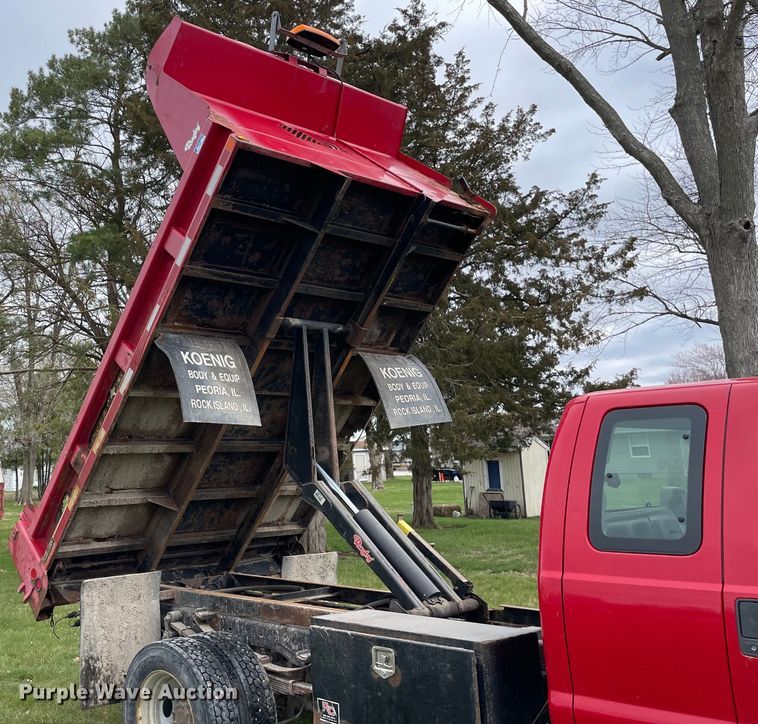 image for item LW9032 2008 Ford  F550 SuperDuty XL SuperCab dump truck