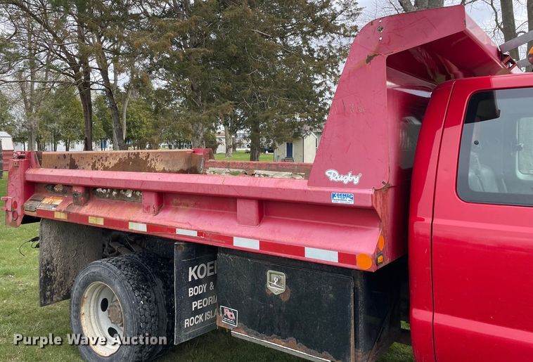 image for item LW9032 2008 Ford  F550 SuperDuty XL SuperCab dump truck
