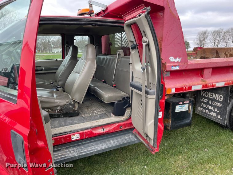 image for item LW9032 2008 Ford  F550 SuperDuty XL SuperCab dump truck