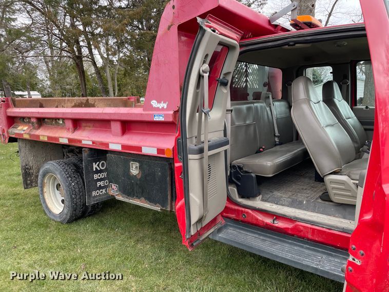 image for item LW9032 2008 Ford  F550 SuperDuty XL SuperCab dump truck