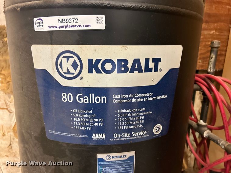 image for item NB9372 Kobalt  air compressor