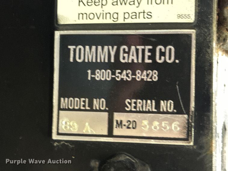 image for item ND9119 Tommy Lift 89A end gate lift