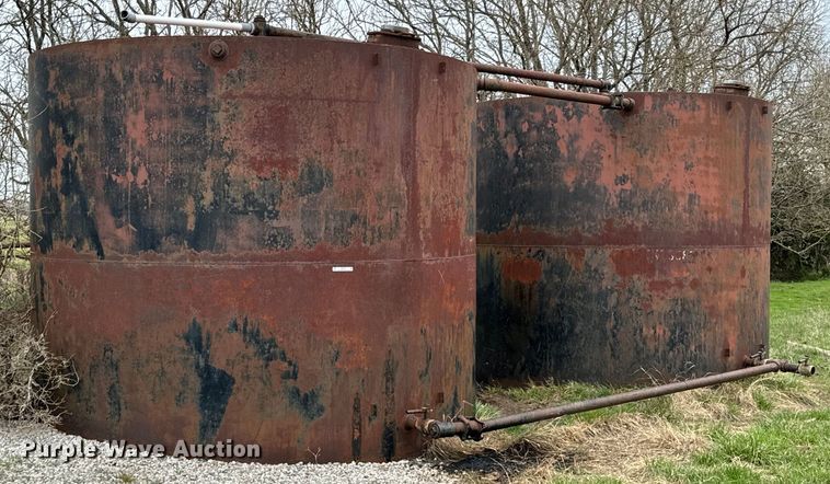 image for item ND9121 (2) steel oilfield tanks