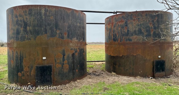 image for item ND9121 (2) steel oilfield tanks