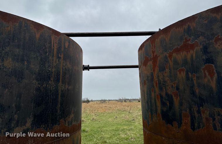 image for item ND9121 (2) steel oilfield tanks