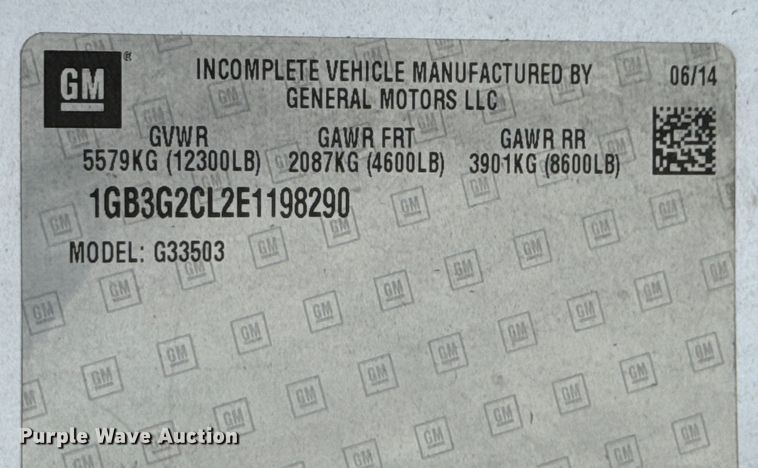 image for item ND9127 2014 Chevrolet Express 4500 ambulance