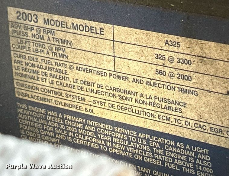 image for item NE9716 2003 Ford F550 Super Duty XL bucket truck