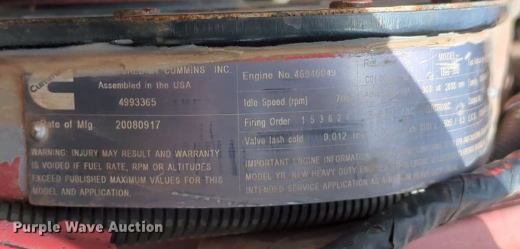 image for item NG9467 2009 Sterling L-Line dump truck