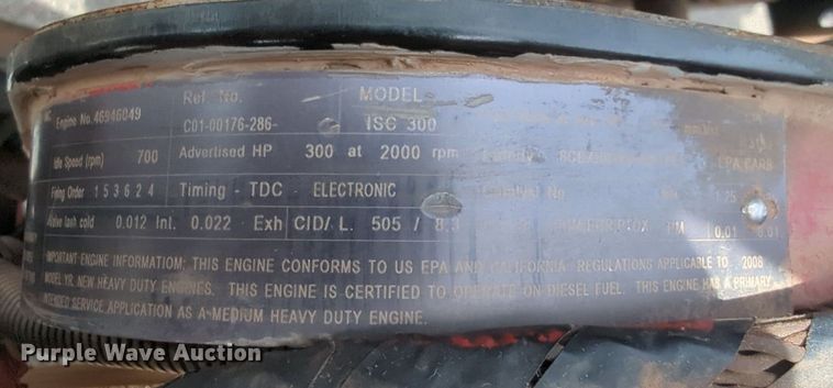 image for item NG9467 2009 Sterling L-Line dump truck