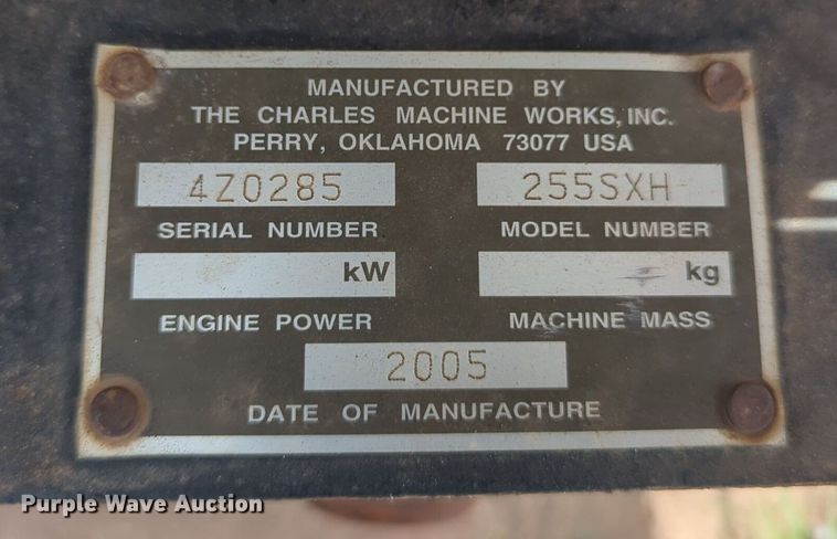 image for item NG9469 Ditch Witch 255SX vibratory cable plow