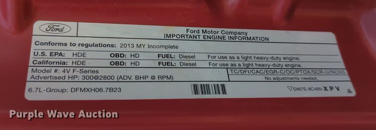 image for item NG9483 2013 Ford  F450 Super Duty SuperCab flatbed truck