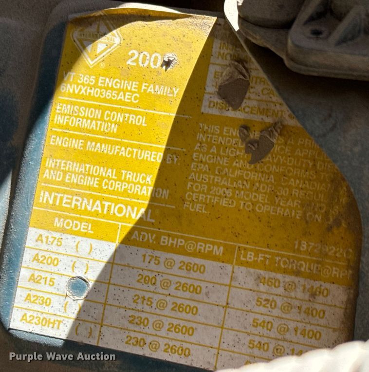 image for item NH9079 2008 International  CE200 school bus