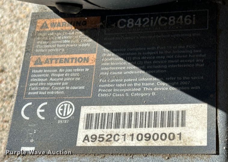 image for item NH9161 Precor 846i Exercise bike