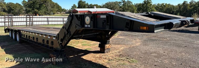 image for item NQ9524 1975 Lowboy equipment trailer