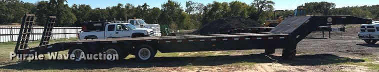 image for item NQ9524 1975 Lowboy equipment trailer