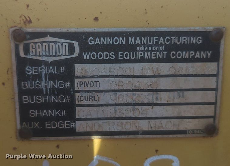 image for item NZ9518 Gannon excavator bucket