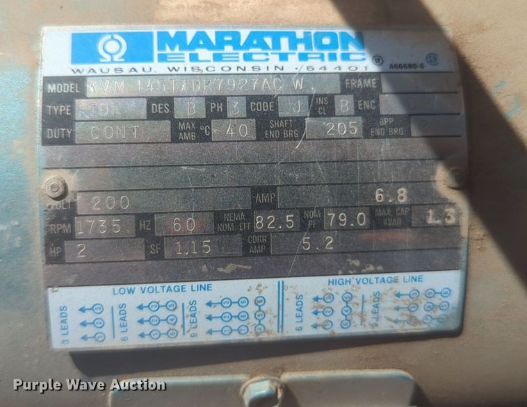 image for item NZ9523 Marathon Electric air compressor