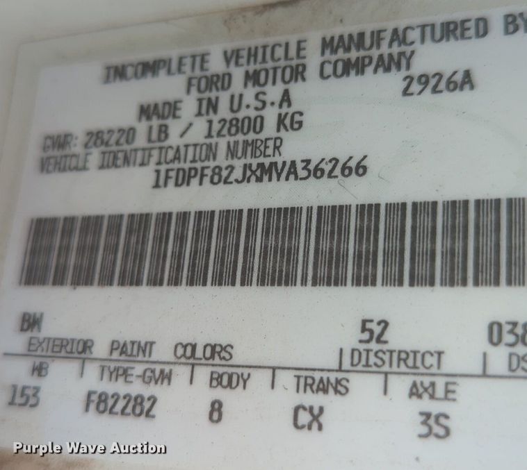 image for item NZ9532 1991 Ford F700 winch truck