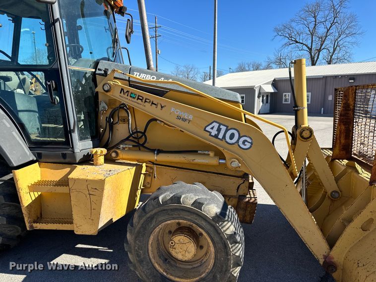 image for item OF9376 2002 John Deere 410G backhoe