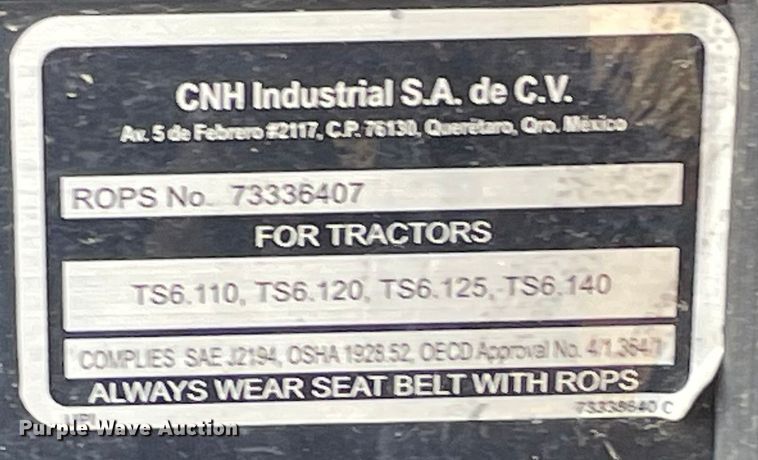 image for item OG9851 New Holland  TS6.110 MFWD tractor