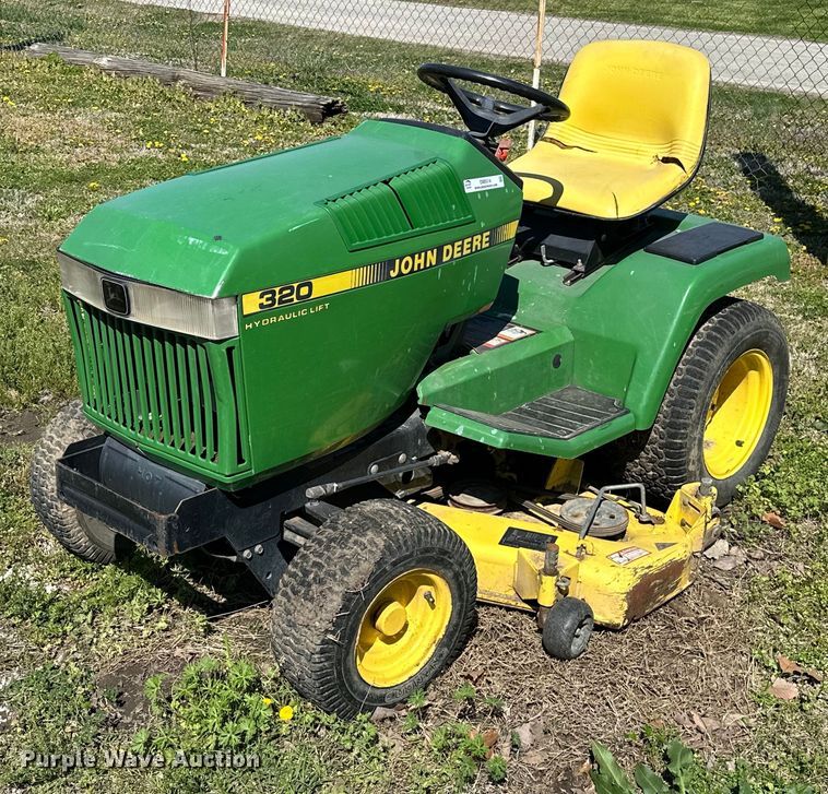 image for item OM9314 John Deere 320 lawn mower
