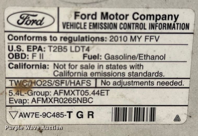 image for item OM9315 2010 Ford F150 SuperCrew pickup truck