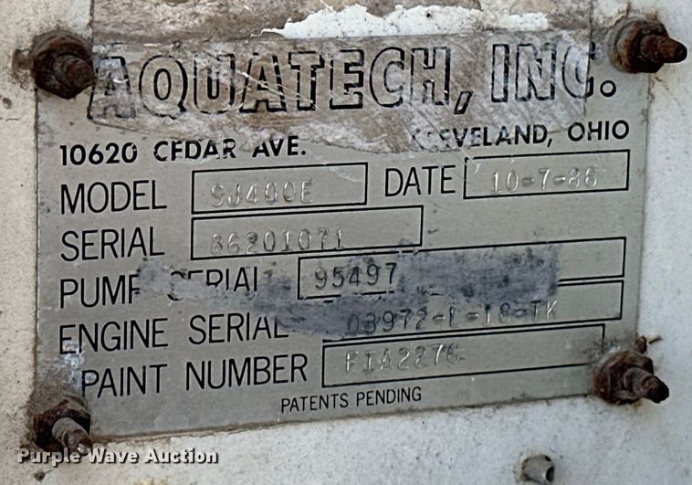 image for item OM9316 1988 Ford F350 sewer jetter truck