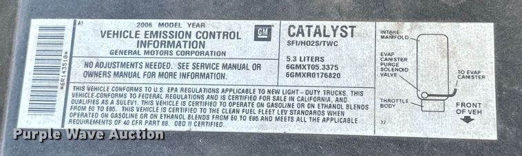 image for item OM9351 2006 Chevrolet  Tahoe SUV